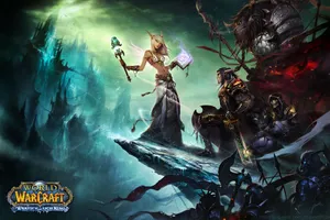 Wow Characters On A Ledge Wallpaper
