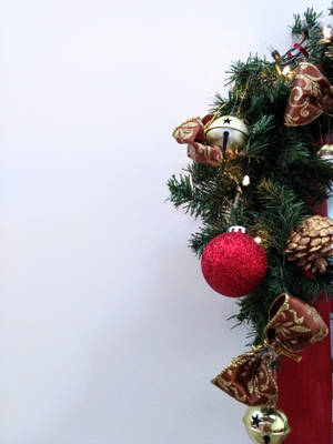 Wreath Christmas Decoration Wallpaper