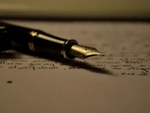 Writing Black Fountain Pen Wallpaper