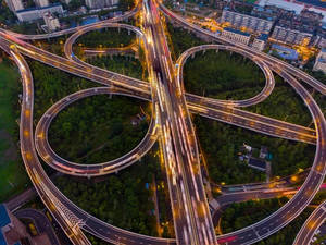 Wuhan Round Highways Wallpaper