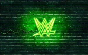 Wwe Green Neon Logo Wallpaper