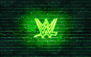 Wwe Green Neon Logo Wallpaper