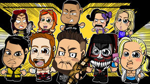 Wwe Nxt Chibi Art Wallpaper