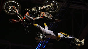 X Games Motocross Aerial Stunt Wallpaper