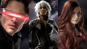 X Men Movie Cyclops, Storm, Jean Grey Wallpaper