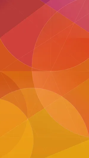 Xiaomi Orange Circles Wallpaper