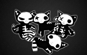 Xray Emo Cats Wallpaper
