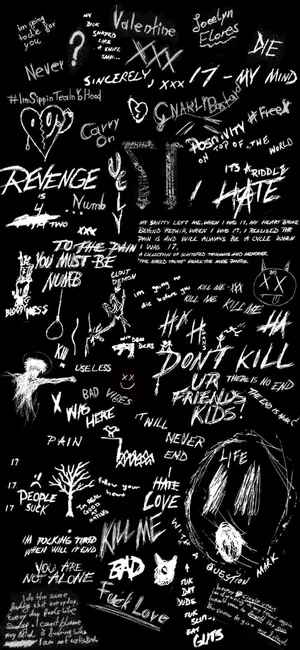 Xxxtentacion Album Scribbles Wallpaper