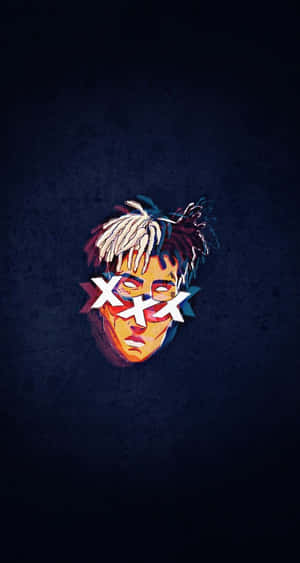 Xxxtentacion Bad With Glitch Effect Wallpaper
