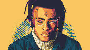 Xxxtentacion Blue And Yellow Wallpaper