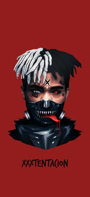 Xxxtentacion Digital Art In Toyko Ghoul Wallpaper
