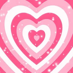 Y2k Heart With White Specks Wallpaper