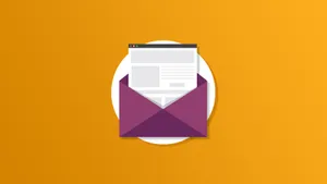 Yahoo Mail Orange Background Wallpaper