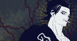 Yami Sukehiro In His Spirit Guardian Form As Shown In The Anime Series Black Clover Wallpaper