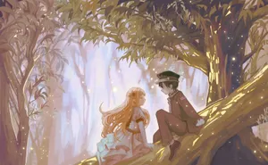 Yashiro And Hanako-kun In Forest Wallpaper