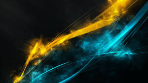 Yellow And Blue Abstract Light Wallpaper