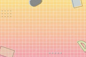 Yellow And Orange Gradient Grid Aesthetic Wallpaper