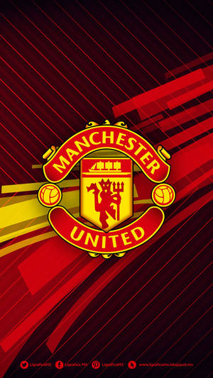 Yellow And Red Manchester United Wallpaper