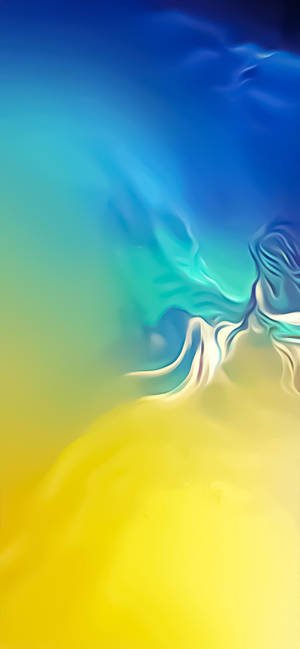 Yellow And Teal Abstract Samsung Wallpaper