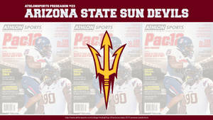 Yellow Arizona State University Sun Devil's Fork Wallpaper