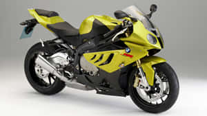 Yellow B M W Sportbike Studio Shot Wallpaper