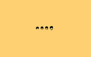 Yellow Beatles Simple Laptop Poster Wallpaper
