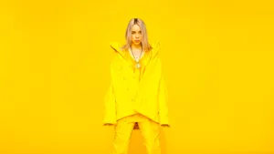 Yellow Billie Eilish 2021 Wallpaper