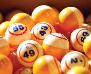 Yellow Bingo Balls Wallpaper