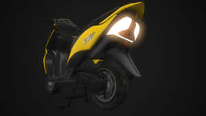 Yellow Dio Bike 3d Model Wallpaper