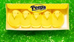 Yellow Easter Peeps Chicks Wallpaper