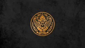 Yellow Garuda Emblem Wallpaper