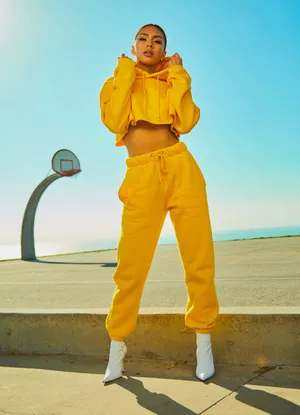 Yellow Hypebeast Fashion Model Wallpaper