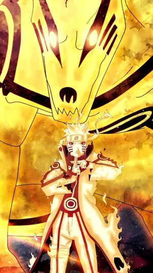 Yellow Naruto Summoning A Beast Wallpaper