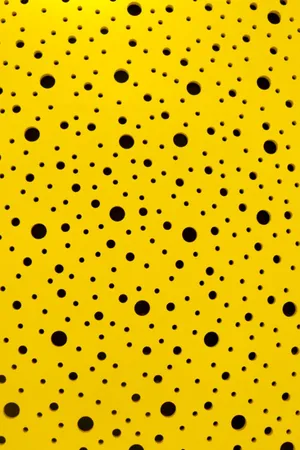 Yellow Perforated Pattern Wallpaper