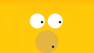 Yellow Simpsons Aesthetic Computer Wallpaper