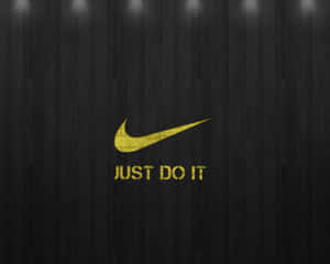 Yellow Slogan Just Do It Wallpaper