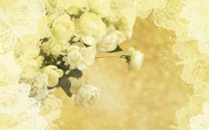 Yellow Wedding Roses Wallpaper