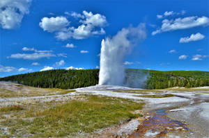 Yellowstone National Park Old Faithful Wallpaper