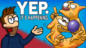 Yep Its Happening Cartoon Wallpaper