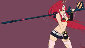 Yoko Littner, The Fiery And Powerful Sniper From Gurren Lagann, Strikes A Pose In This Stunning 1920x1080 Wallpaper. Wallpaper