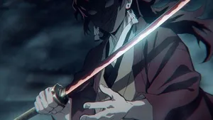 Yoriichi Tsugikuni Unleashes A Light-speed Attack Wallpaper