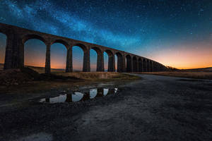 Yorkshire Ribblehead Viaduct Twilight Wallpaper