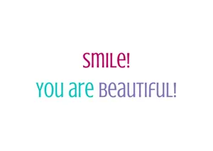 You Are Beautiful Tricolored Quote Wallpaper