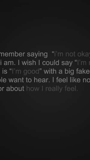 You Don't Have To Go Through Depression Alone Wallpaper