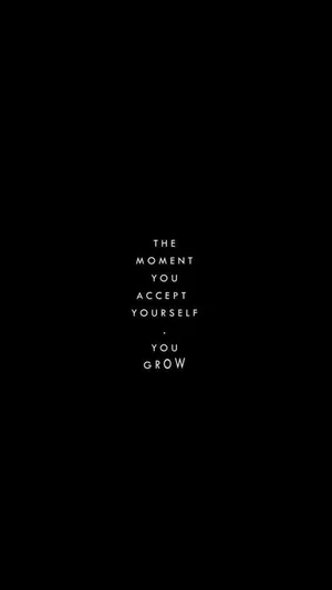 You Grow Aesthetic Black Quotes Wallpaper