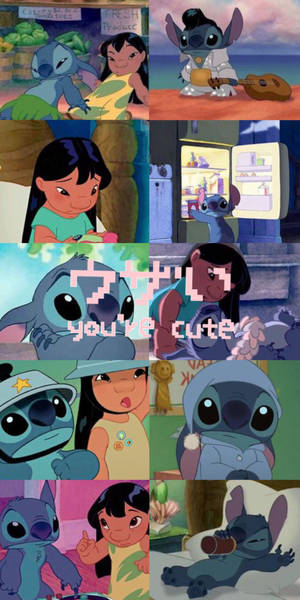 You're Cute Lilo And Stitch Wallpaper