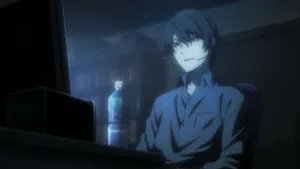 Young Anime Boy Gaming At His Computer Wallpaper