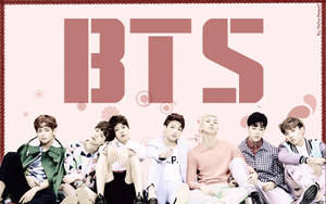Young Bts In Pink Wallpaper