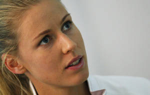 Young Elena Dementieva Close-up Wallpaper