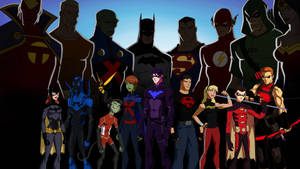 Young Justice Superhero Team Wallpaper